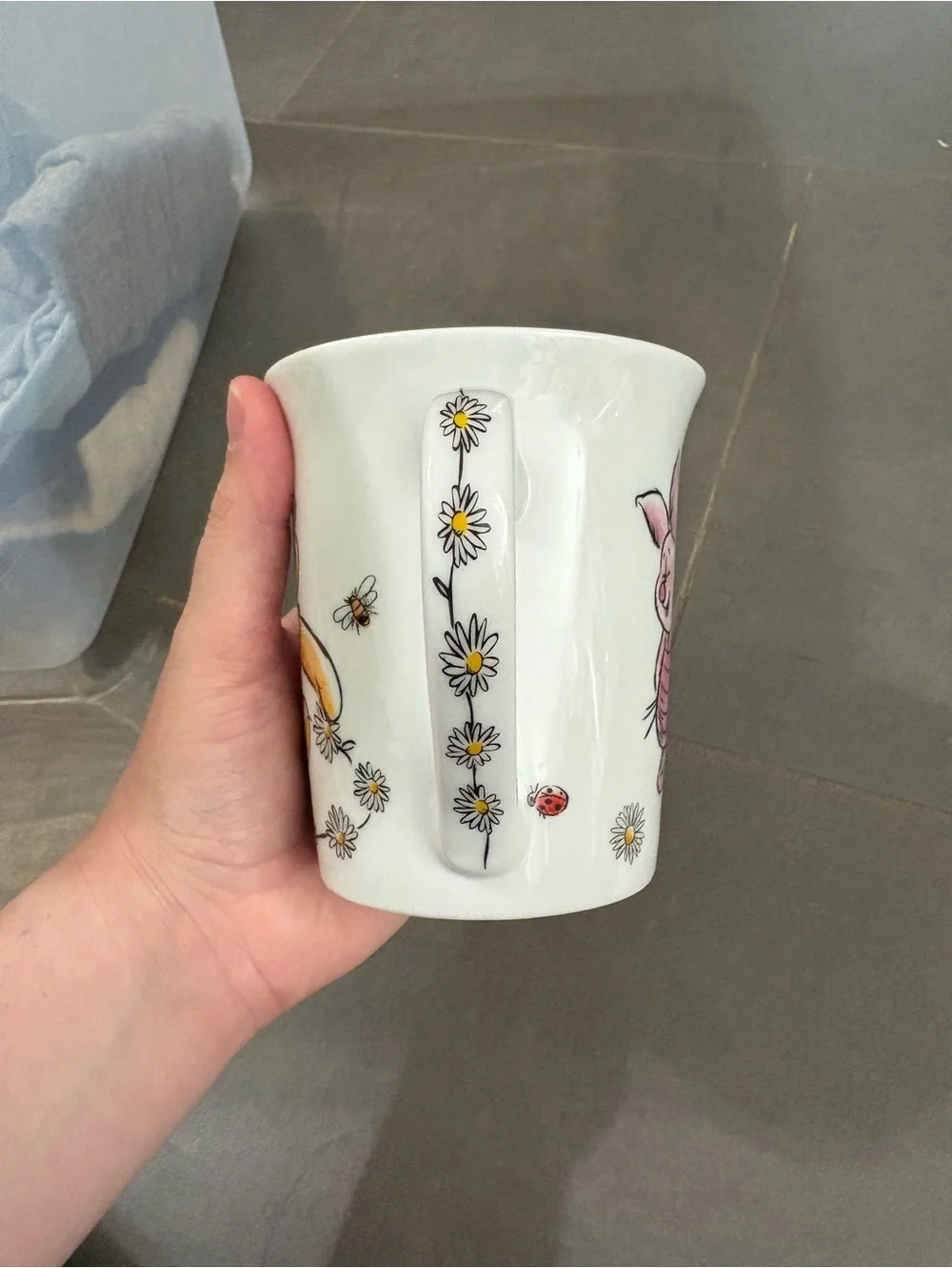 Winnie the Pooh Porcelain Mug Set - White with Red & Yellow Accents